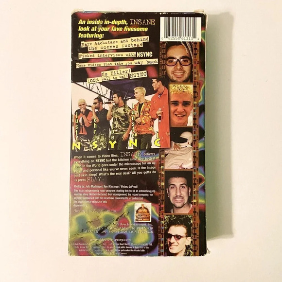 2000 N Sync Insane VHS  Tape The History Mystery Hysteria - Picture 2 of 11